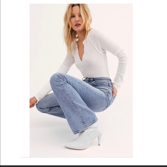 Free People White Willa Ankle Boot - Picture 3 of 11